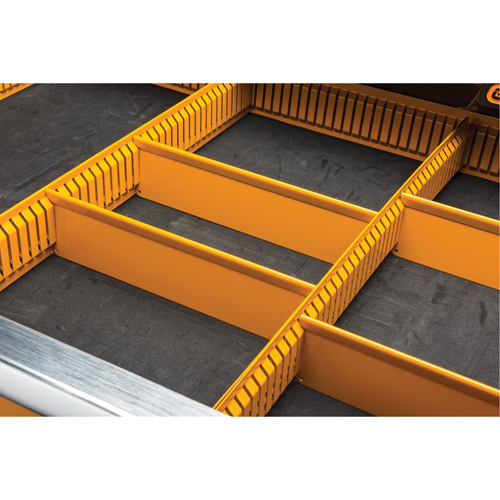 Chariot &agrave; outils &eacute;lectrique, 11 tiroirs, 42-1/2" la x 24-7/16" p x 41" h, Noir/Orange Absolute Business Supply