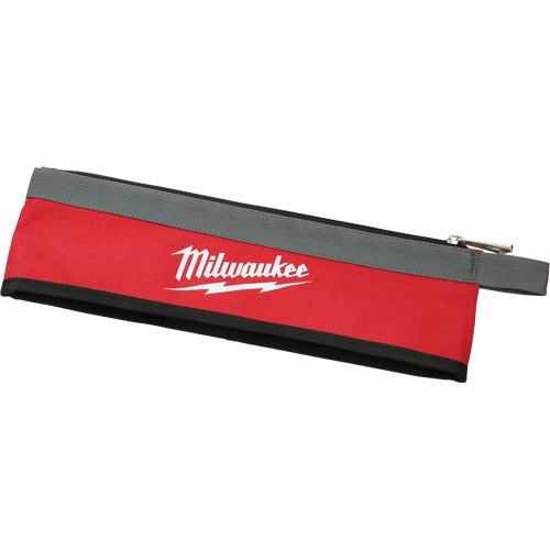 Multi-Size Zipper Pouches - Set of 3, Canvas, 3 Pockets, Black/Red Absolute Business Supply