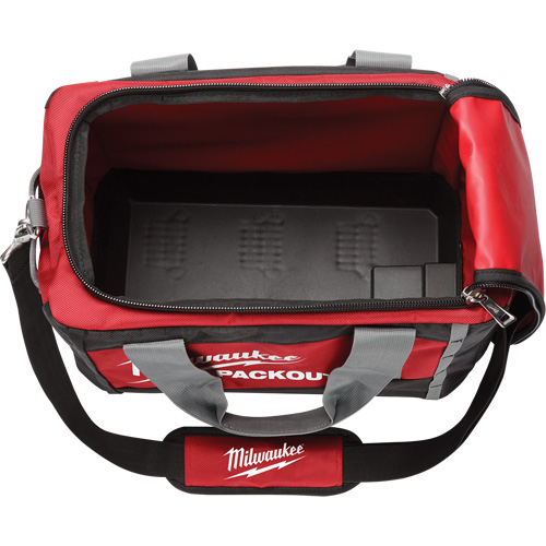 Packout Tool Bag, Ballistic Nylon, 2 Pockets, Black/Red Absolute Business Supply