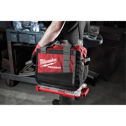 Packout Compact Low-Profile Organizer, 16-2/5" x 9-3/4" x 2-1/2", Black/Red Absolute Business Supply