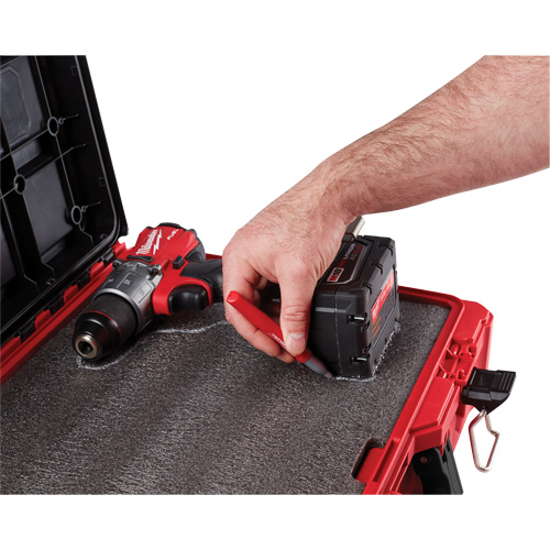 Packout Tool Case with Customizable Insert, 20-7/10" x 15-1/5" x 6-1/5", Black/Red Absolute Business Supply