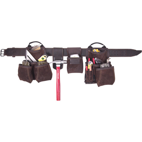 Ceintures &agrave; outils de luxe pour entrepreneur, Cuir, Havane Absolute Business Supply