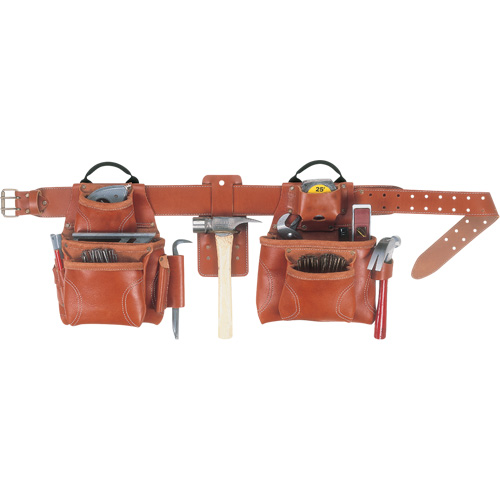 Ceinture &agrave; outils combin&eacute;e de luxe, Cuir, Havane Absolute Business Supply