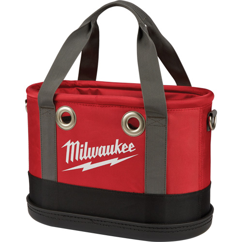 Sac ovale a&eacute;rien utilitaire, Nylon balistique, 14 pochettes, Noir/Rouge Absolute Business Supply