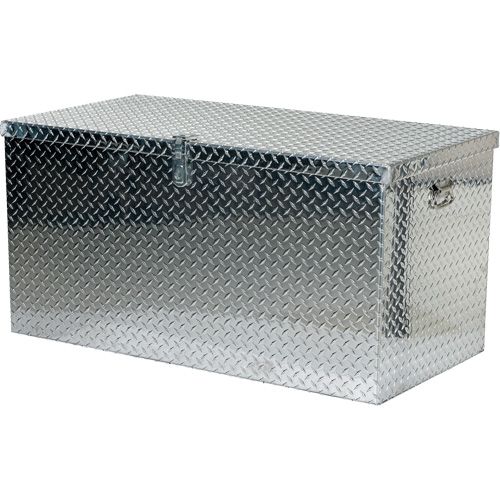 Boîte &agrave; outils portative en t&ocirc;le larm&eacute;e d'aluminium, 25-1/16" P x 49-1/4" la x 24" h, Argent Absolute Business Supply