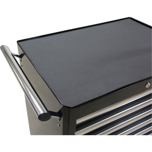 Chariot &agrave; outils industriel, 7 tiroirs, 27" la x 18-3/4" p x 39" h, Noir Absolute Business Supply