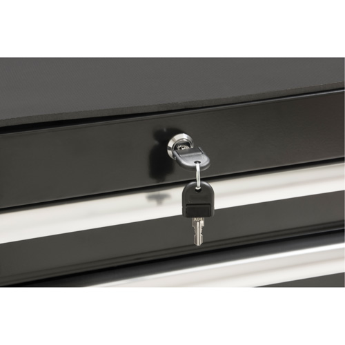 Chariot &agrave; outils industriel, 7 tiroirs, 27" la x 18-3/4" p x 39" h, Noir Absolute Business Supply