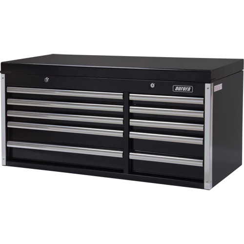 Industrial Tool Chest, 41" W, 10 Drawers, Black Absolute Business Supply