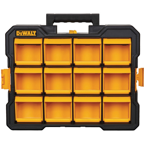 Organisateur Flip-Bin, 3-7/8" la x 17-3/4" p x 13-7/8" h, Noir/Jaune Absolute Business Supply