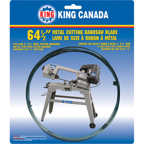 Lame de scie &agrave; ruban pour usage g&eacute;n&eacute;ral, Bim&eacute;tal, 64-1/2" lo x 1/2" la x &eacute;paisseur 0,025", 18 dents par pouce Absolute Business Supply