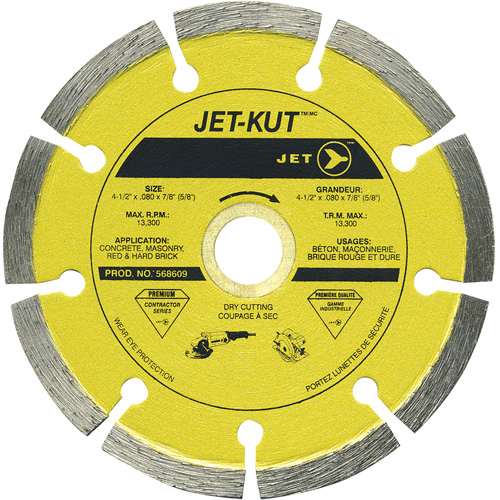 Lame &agrave; diamant segment&eacute;e de premi&egrave;re qualit&eacute; JET- KUT Absolute Business Supply