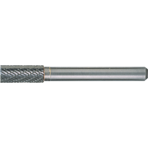 CLEVELAND Solid Carbide Burrs - Cylinder Shape with End Cut, SB-3, 3/8" Dia., 1/4" Shank, 3/4" Depth of Cut Absolute Business Supply