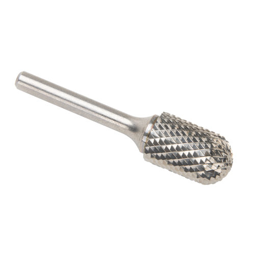 CLEVELAND Solid Carbide Burrs - Cylinder Shape with Ball Nose, SC-6, 3/5" Dia., 25.4 mm Depth of Cut Absolute Business Supply