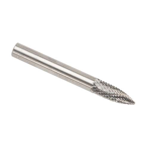CLEVELAND Solid Carbide Burrs - Tree Shape Pointed End, SG-1, 1/4" Dia., 1/8" Shank Absolute Business Supply