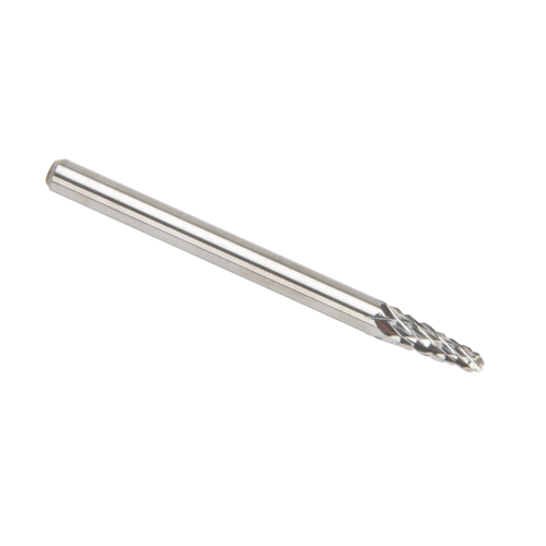 CLEVELAND Solid Carbide Burrs - Taper Shape Radius End 14°, 1/8" Shank Absolute Business Supply