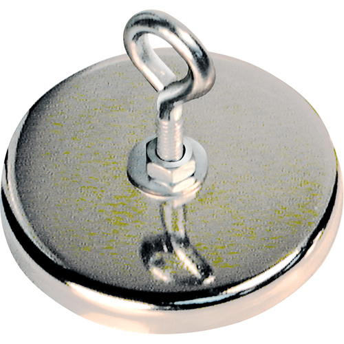 Aimants ronds &agrave; profil bas, dia. 3-3/16", Force de 140 lb Absolute Business Supply