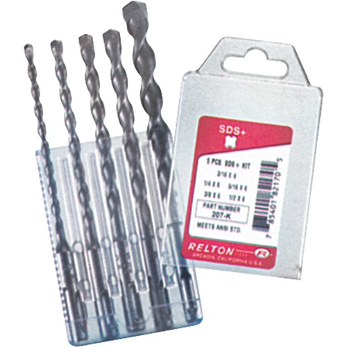 SDS+ Drill Sets, 5 Pieces, Alloy Steel Absolute Business Supply