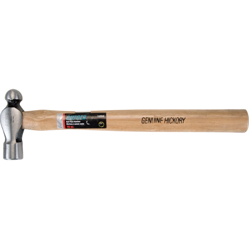 Ball Pein Hammer, 16 oz. Head Weight, Plain Face, Wood Handle Absolute Business Supply