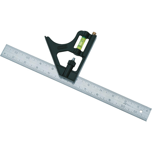 &eacute;querre combin&eacute;e, 12" lo, 1/8"/1/16"/1/32" Graduations Absolute Business Supply