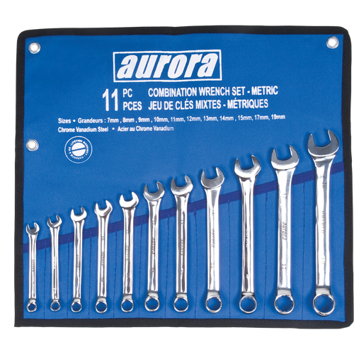 Wrench Set, Combination, 11 Pieces, Metric Absolute Business Supply