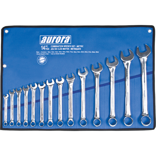 Wrench Set, Combination, 14 Pieces, Metric Absolute Business Supply