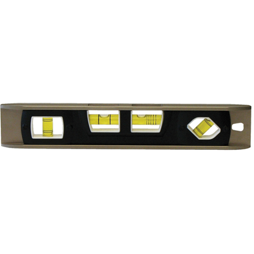 Torpedo Level, 12" L, Aluminum, 4 Vials, Magnetic Absolute Business Supply