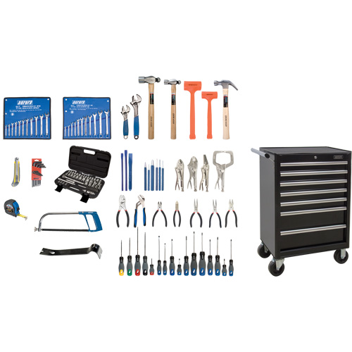 Ensemble d'outils interm&eacute;diaires avec coffre en acier, 112 morceaux Absolute Business Supply