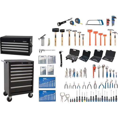 Master Tool Set with Steel Chest and Cart, 236 Pieces Absolute Business Supply