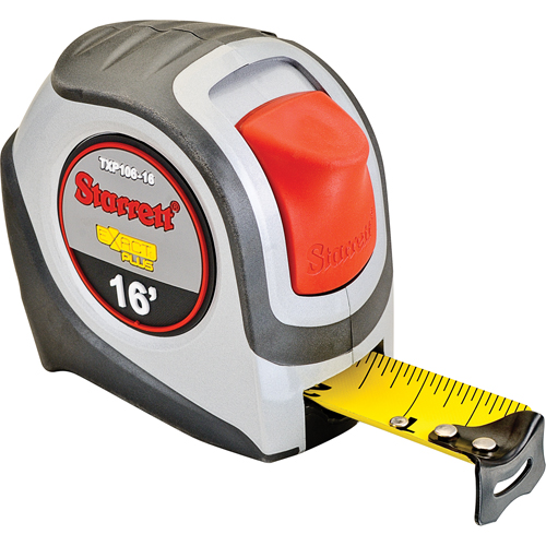 Ruban &agrave; mesurer de poche Exact Plus, 1" x 16', Marques de goujon 1/16" Absolute Business Supply