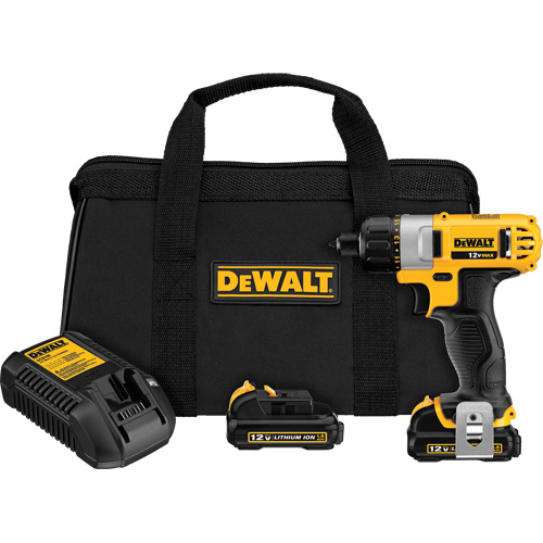 Ensemble de tournevis max, 1/4", 12 V, 160 UWO couple max., Lithium-ion bloc-pile Absolute Business Supply