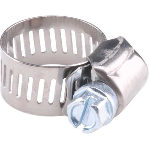 Hose Clamps - Stainless Steel Band & Zinc Plated Screw, Min Dia. 1/2", Max Dia. 1-1/8" Absolute Business Supply