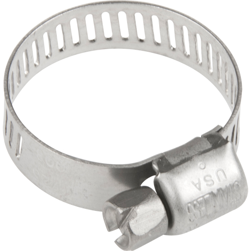 Hose Clamps - Stainless Steel Band & Screw, Min Dia. 0.316, Max Dia. 7/8" Absolute Business Supply