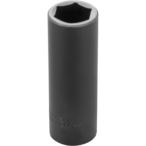 Socket, Impact, 3/4", 1/2" Drive, 6 Points, Deep Absolute Business Supply