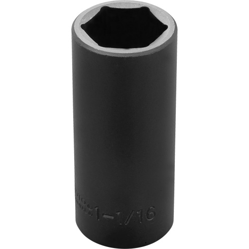 Socket, Impact, 1-1/16", 1/2" Drive, 6 Points, Deep Absolute Business Supply