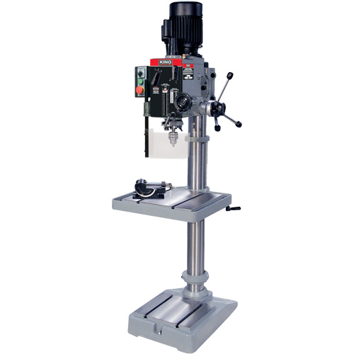 Gearhead Drilling Machine, 1/2" Chuck, 6 Speed(s), 19-1/2" W x 21-3/4" L, #3 Morse Absolute Business Supply
