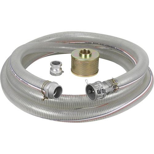 Reinforced Suction Hose Kit for Water Pump, 3" x 300" Absolute Business Supply