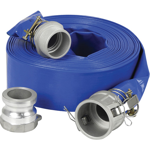 Lay-Flat Discharge Hose Kit for Water Pump, 3" x 600" Absolute Business Supply