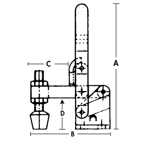 Vertical Hold-Down Clamps - 201 Series Absolute Business Supply