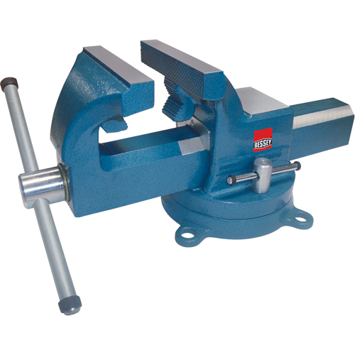 Heavy-Duty Industrial Bench Vises, 4" Jaw Width, 2-3/8" Throat Depth Absolute Business Supply