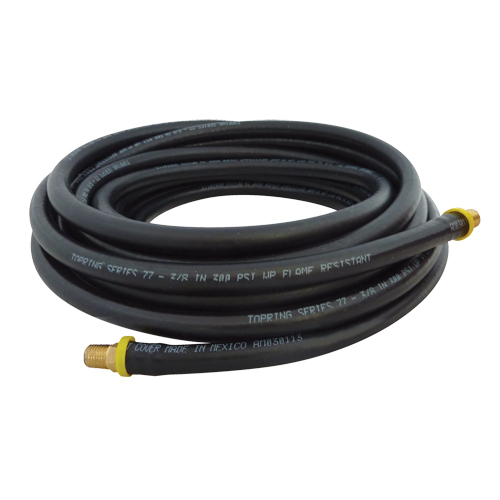 Topflex Lock-On Hoses, Air/Water, Rubber, 1/4" Dia., 500' Absolute Business Supply
