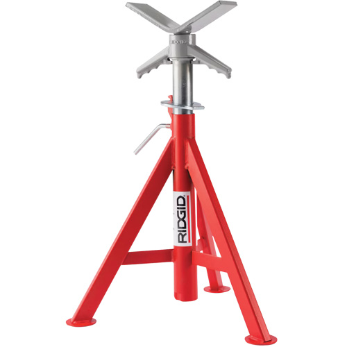 Supports de tuyaux abaiss&eacute; en V no VJ-98, 51-96 cm R&eacute;glage de la hauteur, 12" Capacit&eacute; max. de tuyau, 2500 lb Capacit&eacute; de charge max. Absolute Business Supply