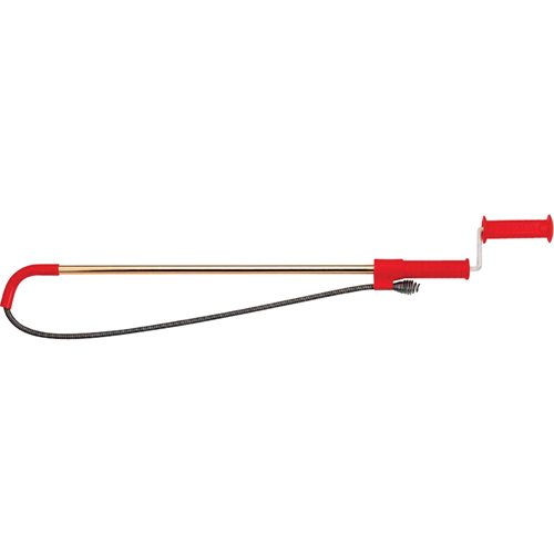 Toilet Auger No.K-3 with Head, Manual, Bulb, 3' Cable Length Absolute Business Supply