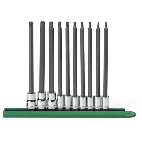 Jeu de douilles longues, Torx, Prise 1/4"/3/8", 10 mrcx Absolute Business Supply