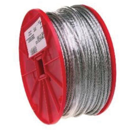 Wire Cable, 500' (152.4 m) x 1/16", 96 lbs. (0.048 tons), Galvanized Absolute Business Supply