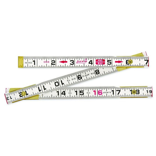R&egrave;gle Red End, 2 m lo, Bois, Graduations de 1 mm Absolute Business Supply
