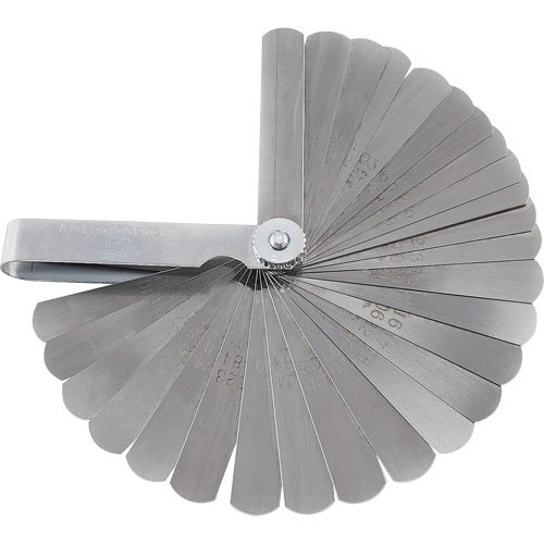 32 Blade Deluxe SAE/Metric Feeler Gauge Absolute Business Supply