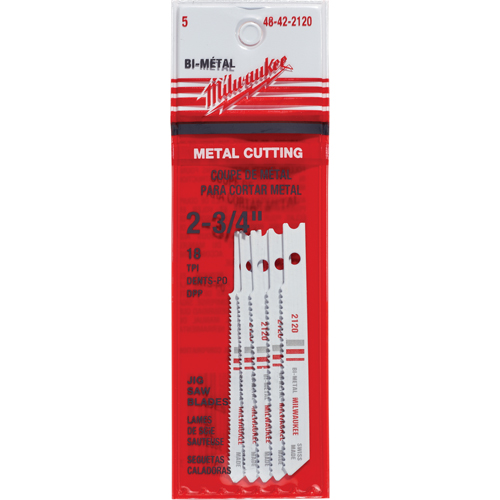 Lames de scie sauteuse, Bim&eacute;tal, Tige en U, 2-3/4" lo, 18 dents par pouce Absolute Business Supply