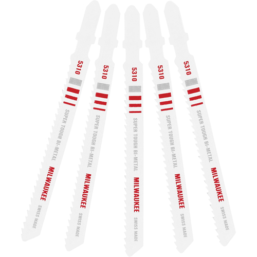 Jigsaw Blade, Bi-Metal, T-Shank, 4" L, 10 TPI Absolute Business Supply
