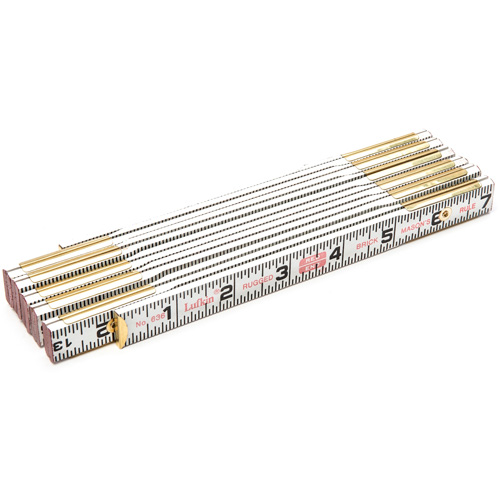 R&egrave;gle de maçon Red End, 6' lo, Bois, Graduations de 1/16" Absolute Business Supply