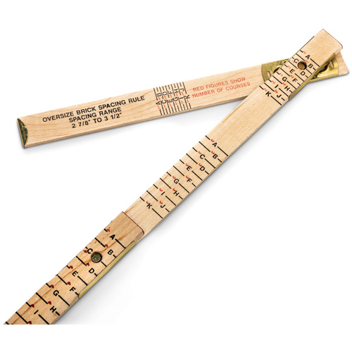 R&egrave;gle de maçon surdimensionn&eacute; Red End, 6' lo, Bois, Graduations de 1/16" Absolute Business Supply